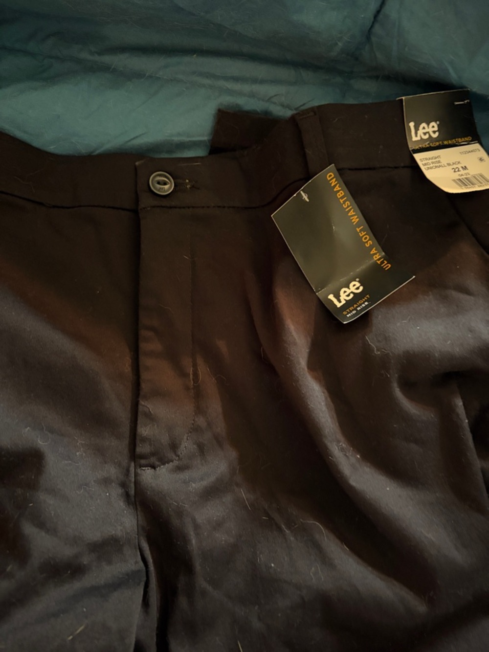 Lee Black Straight Front Pants with Tag